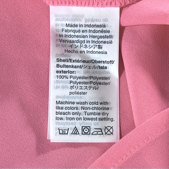 J Crew Sleeveless V Neck Crepe Blouse Pink Sz Small Office Career *Has Flaw* NWT - Picture 7 of 12